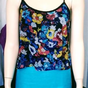 Sans Souci Sheer Floral Tank
